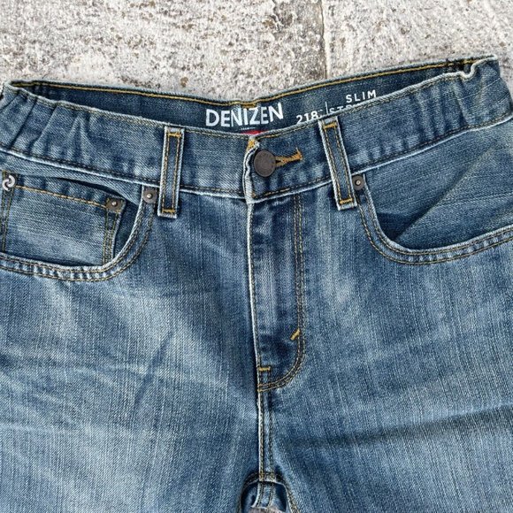 Levi's 218 Women Jeans Blue Denim Slim Straight Fit Jeans Size 16R Denizen - Picture 3 of 10